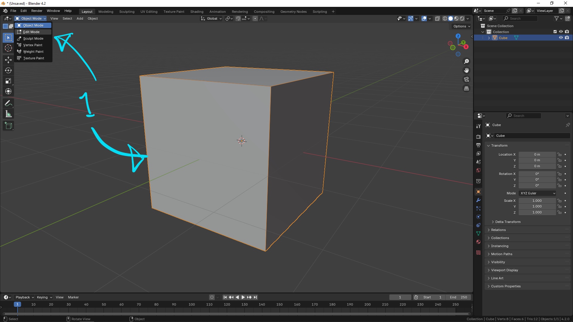 Blender how to view normals and flip normals 6 Blender how to view normals and flip normals