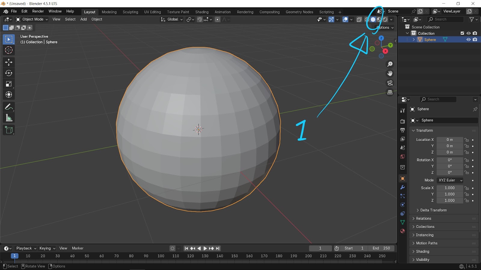 Blender how to show wireframe on shaded