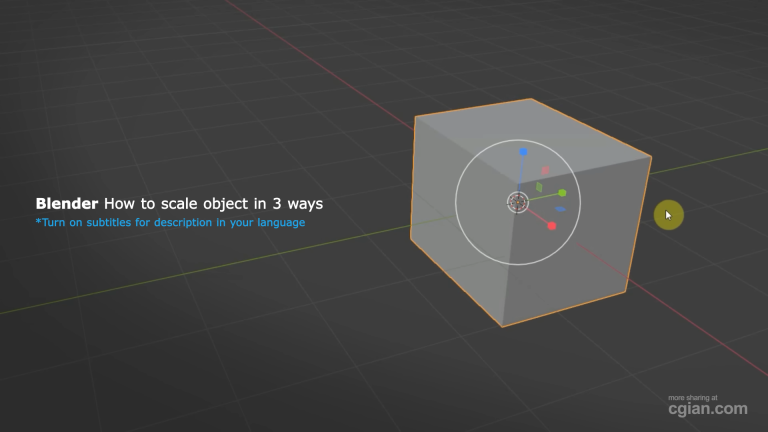 How to Scale Object in Blender