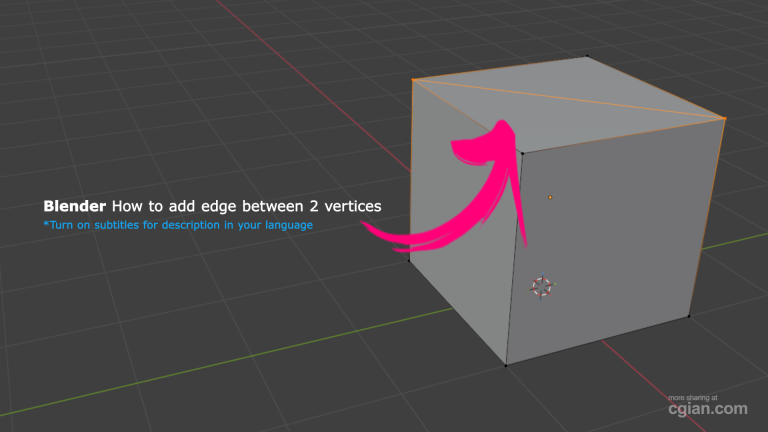 Master the Mesh: How to Add an Edge Between Two Vertices in Blender 2 How to Add an Edge Between Two Vertices in Blender