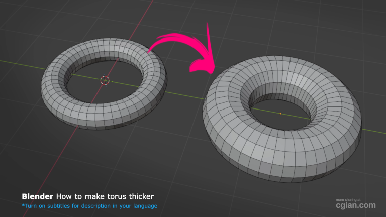 How to Make a Torus Thicker in Blender (2 Easy Methods) 2 How to Make a Torus Thicker in Blender