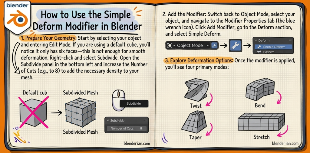 How to Use the Simple Deform Modifier in Blender 3 How to Use the Simple Deform Modifier in Blender