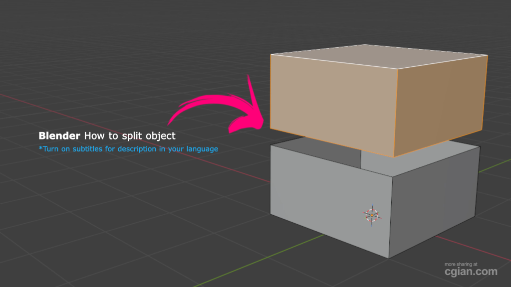 Blender How to Split Object into Two