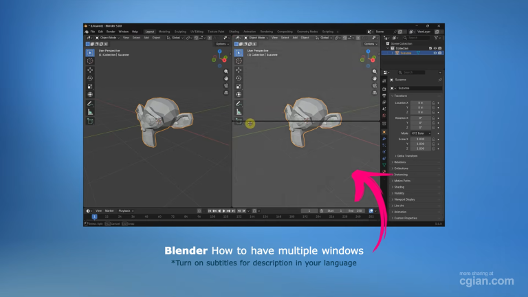 How to Add a New Window in Blender