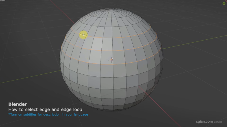 How to Select Entire Edge Loop in Blender