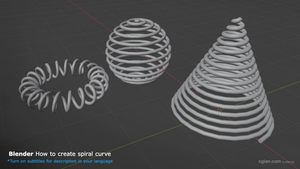 How to Create Spiral Curves in Blender Using the Extra Curve Objects Addon